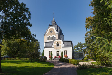 Fototapeta premium Neeruti Manor Buxhoewden in park landscape Estonia