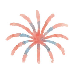 watercolor fireworks