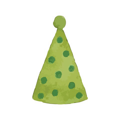 watercolor party hat