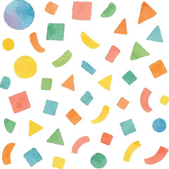 watercolor confetti party