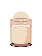 3d rendered illustration of a candle isolated on transparent background