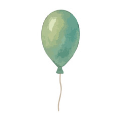 watercolor party balloons
