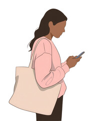 Urban commuter isolated on transparent background