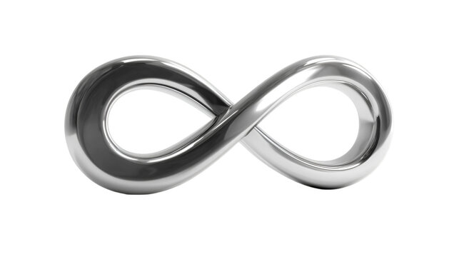 Abstract Infinite Loop Symbol 3D Illustration