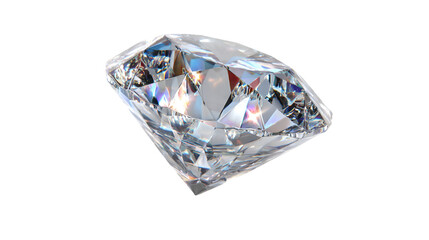 Luxury Sparkling Diamond Gemstone - Realistic 3D Render for Jewelry Design
