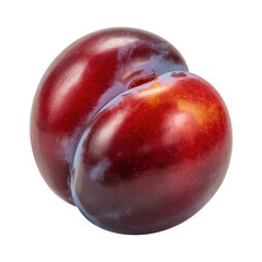 Obraz premium Red plums food fruit isolated on a transparent background