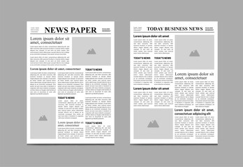 Newspaper Template Design, old newspaper and daily newspaper, news, paper