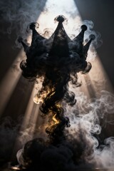 Dark Smoke Crown with Golden Glow, a concept for Shakespeare's "Macbeth" tragedy