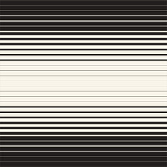 Obraz premium A pattern of horizontal stripes alternating between black and white, arranged to create a gradient effect from dark at the top to light at the center and back to dark at the bottom.
