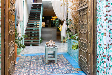 arabic oriental style riad interior