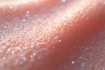 Close-up of spongy porous macro structure. Limited depth of field.