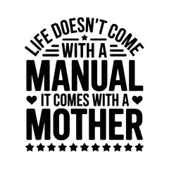 Inspirational Mother's Day Quote Typography