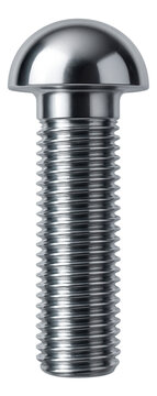 Dome-headed, fully threaded chrome-plated bolt for decorative metal applications.