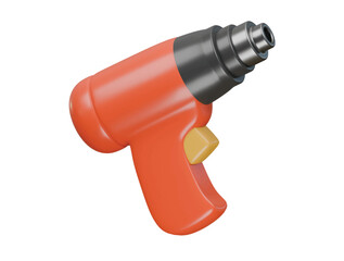 heatgun icon 3d illustration render