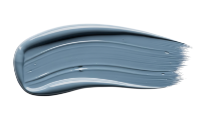 Smear of light blue paint, cutout, PNG isolated on white or transparent background