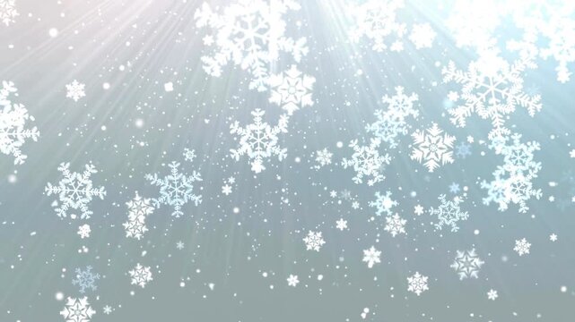 Delicate snowflakes gently falling against create a magical winter atmosphere. Smooth snow transition with gentle falling flakes and soft cinematic motion. White snow overlay layer Snow flakes burst 