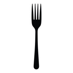 Simple black fork