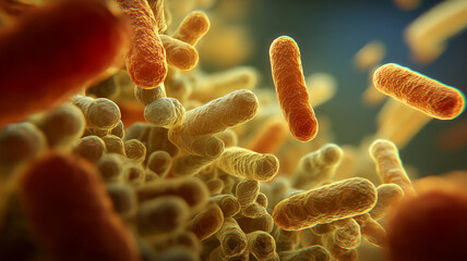 Macro organisms resembling bacteria demonstrating biological activity and the conceptual exploration of microscopic behavior.
