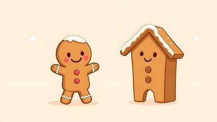 gingerbread house isolated on white