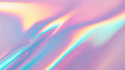Blurred iridescent background. Smooth texture. Holographic effect