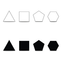 Geometric shapes comparison