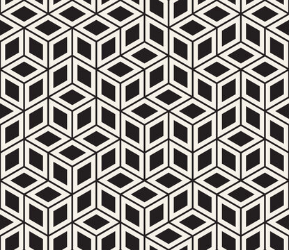 Vector seamless pattern. Modern stylish abstract texture. Repeating geometric tiles