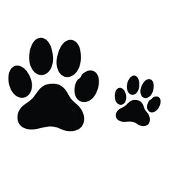 Two paw prints side by side