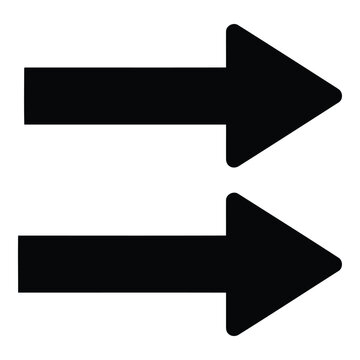 Two parallel arrows pointing right