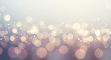 柔らかな光の玉が優しくきらめく幻想的なボケ背景 暖かな雰囲気が広がる美しい瞬間. AI Generated