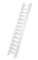 White home ladder. vector illustration