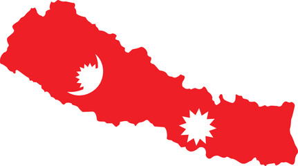 napal map nepal country national map flag