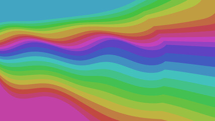 Pastel Rainbow Flow: Serene Abstract Design with Light Colors Creating a Calming Visual