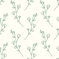 Seamless pattern of line branches