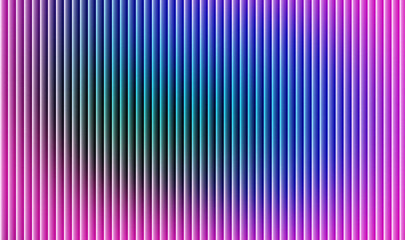 Vibrant vertical blinds display a mesmerizing gradient transition from deep magenta through cyan to electric blue creating a dynamic abstract background texture