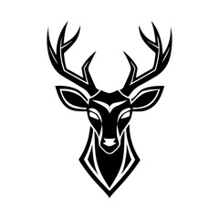 Naklejka premium deer head vector art.ai