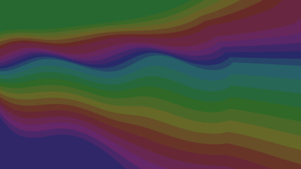 Obraz premium Subtle Rainbow Waves Abstract: Gradient Background, Artistic Wavy Lines, Colorful Texture, Modern Design