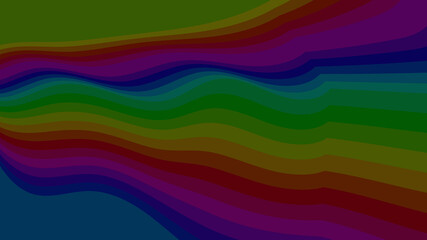 Deep Rainbow Gradient Stripes - A Rich, Dark-Toned Abstract Background for Modern Design Projects