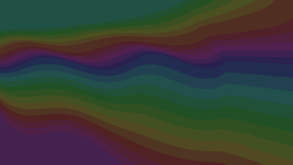 Obraz premium Muted Rainbow Wavy Lines Background: Abstract Texture, Gradient Pattern, Subtle Color Spectrum, Modern Art
