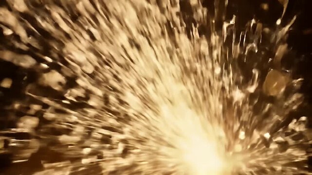 Golden Sparks Bursting.