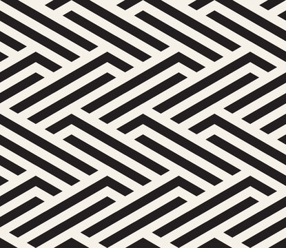 Vector seamless pattern. Modern stylish abstract texture. Repeating geometric tiles