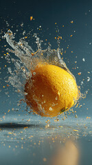 Lemon Splash in Motion