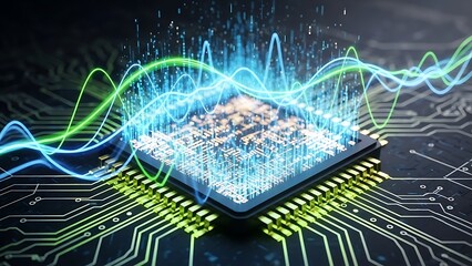 Advanced microchip with data waves