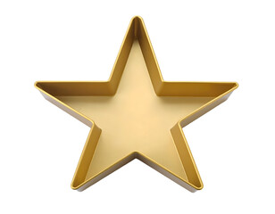 Obraz premium A decorative star-shaped candle holder with a metallic finish and intricate design for home decor purposes