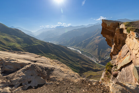 Landscape of the flat long rock Goor Troll Tongue