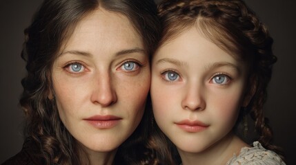 Obraz premium mother and daughter