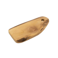 Kitchen wooden cutting board top isolated on white or transparent png