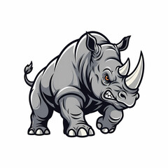 Fototapeta premium rhino vector illustration