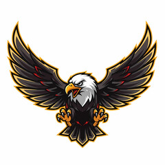 Fototapeta premium eagle with wings