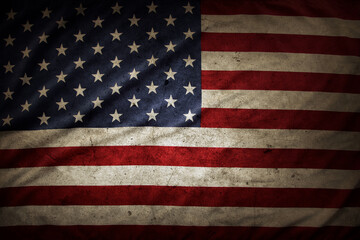 Grunge American flag