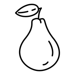 Vector Outline Icon - Pear
